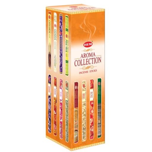 HEM - 9" Aroma Collection Square Pack Incense 200 Sticks