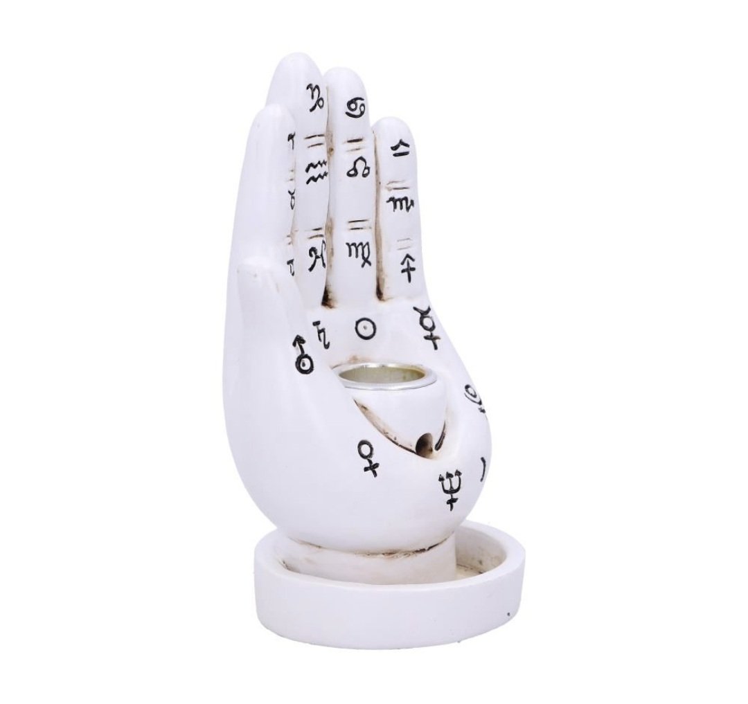 Palmistry Hand Backflow Incense Burner 4.75”