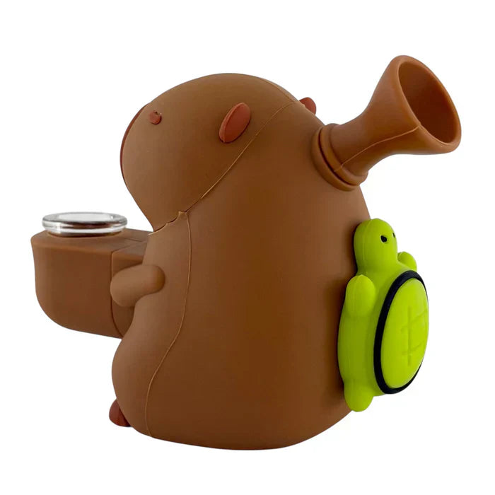 6" Capybara Silicone Water Pipe