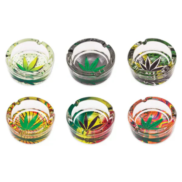 Crystal Leaf Ashtray