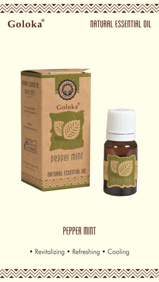 Goloka - Peppermint Natural & Undiluted Essential Oil 10ml