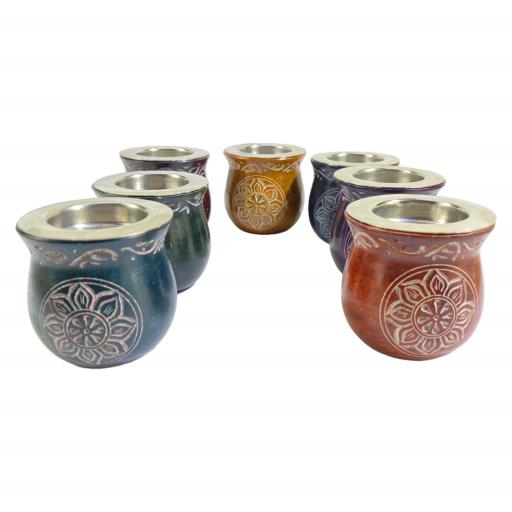 ZenN - Flower Shape Seven Chakra Colours w/ Steel Plate Oil Diffuser