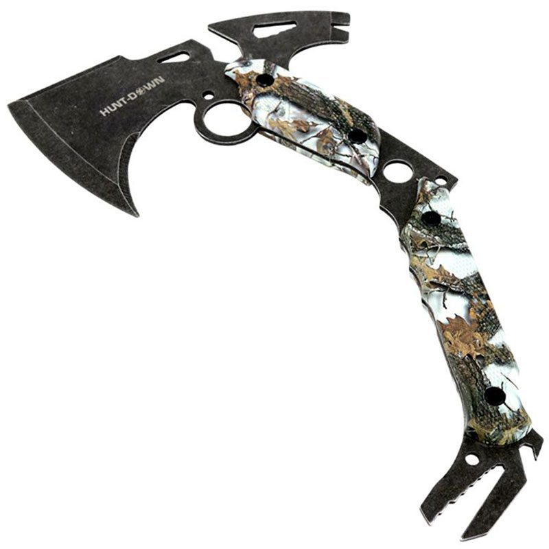 Hunt-Down - 13″ Gray Camo Hunting Survival Axe