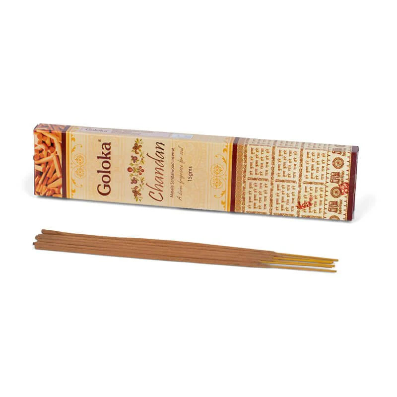 Goloka – Chandan 9″ Incense Sticks (15g)