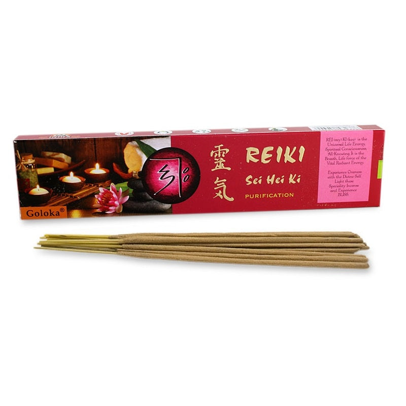 Goloka – Reiki Sei Hei Ki (Purification) 9″ Incense Sticks (15g)