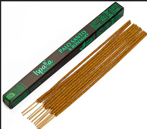 Ispalla - Organic Palo Santo & Rosemary Incense Sticks 10-Pack (9″)