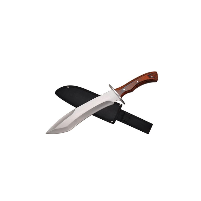 15″ Full Tang Recurve Jagged Edge Bowie