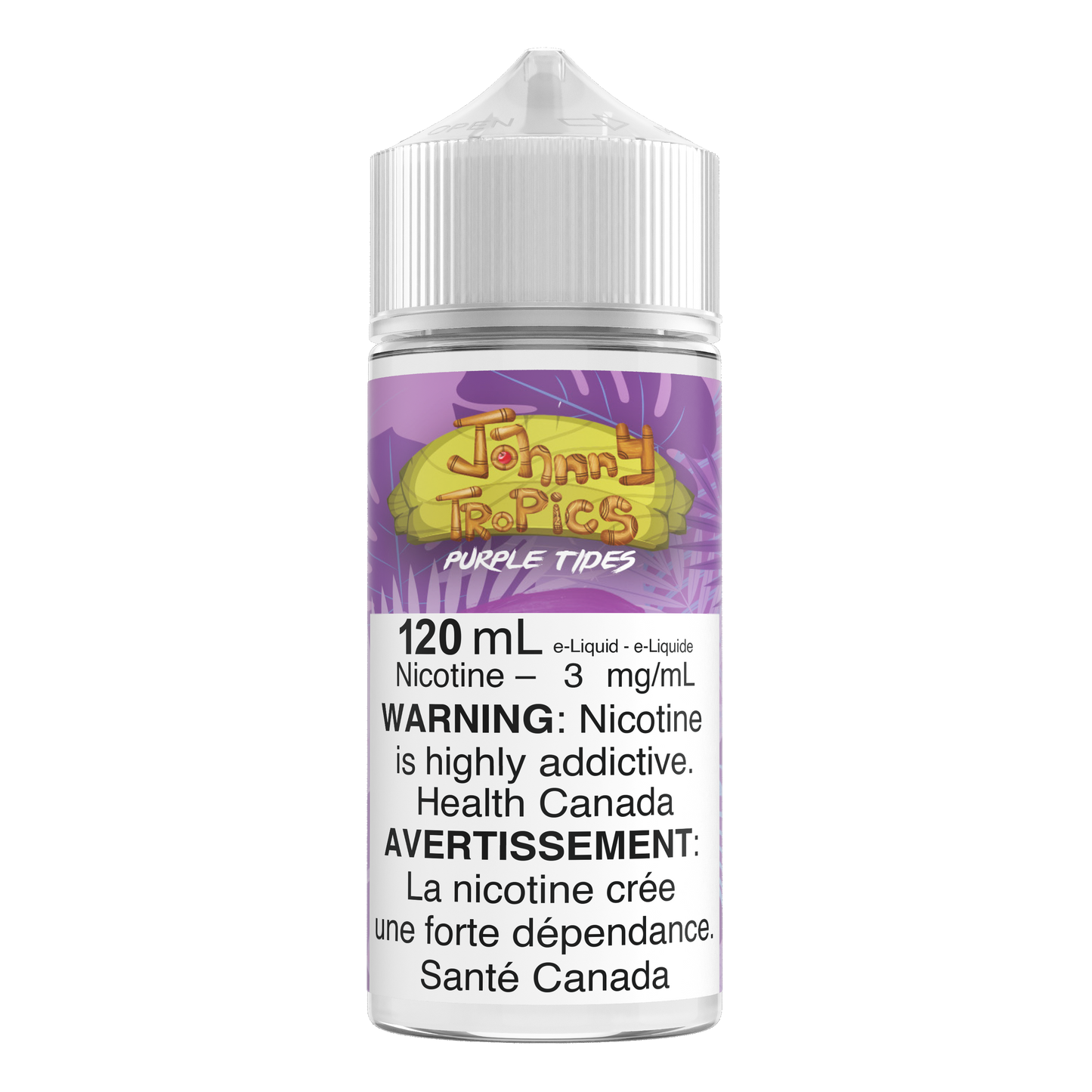 Johny Tropics 120mL E-liquid - Purple Tides
