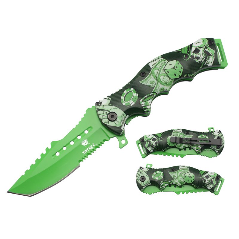 Xtreme - 8″ Deadman's Hand Pocket Knife