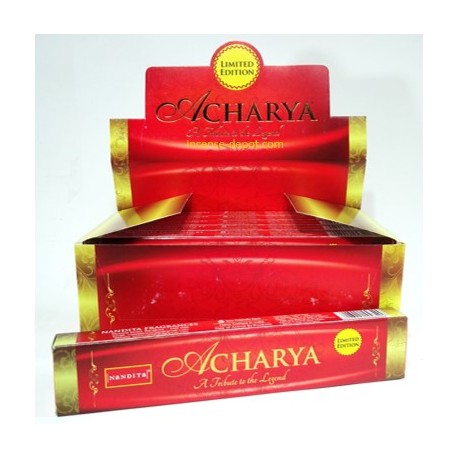 Nandita - Acharya Incense Natural & Organic Hand-rolled Masala Incense Sticks 15g