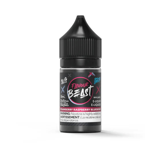 Flavour Beast E-Liquid - Strawberry Raspberry Blueberry Iced