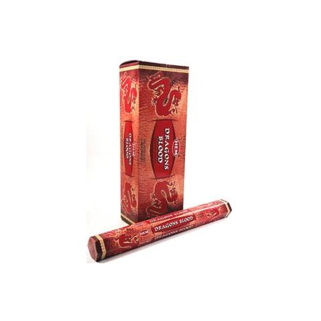 HEM Dragons Blood (Red) 9″ Incense Sticks – Hex Box (20g)