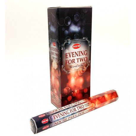 HEM Evening For Two 9″ Incense Sticks – Hex Box (20g)