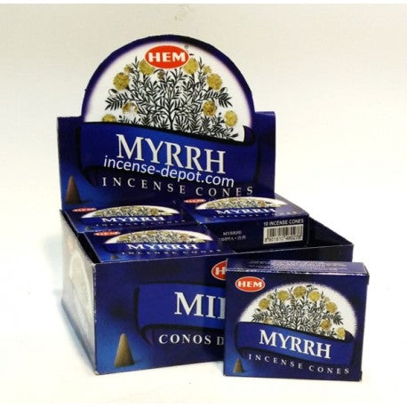 HEM - Myrrh Incense Cones (10 Cones)