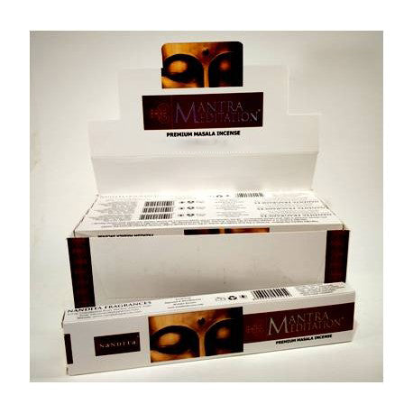 Nandita - Mantra Meditation Incense Natural & Organic Hand-rolled Masala Incense Sticks 15g