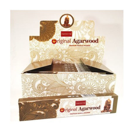 Nandita - Original Agarwood Incense Natural & Organic Hand-rolled Masala Incense Sticks 15g