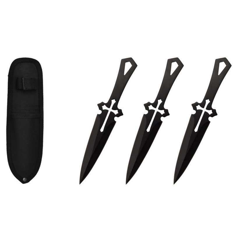 6.5″ Obsidian Throwing Knife Set