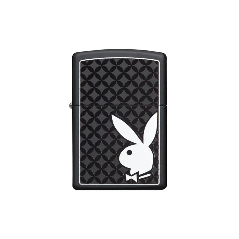 Zippo Lighter - Black Matte Playboy