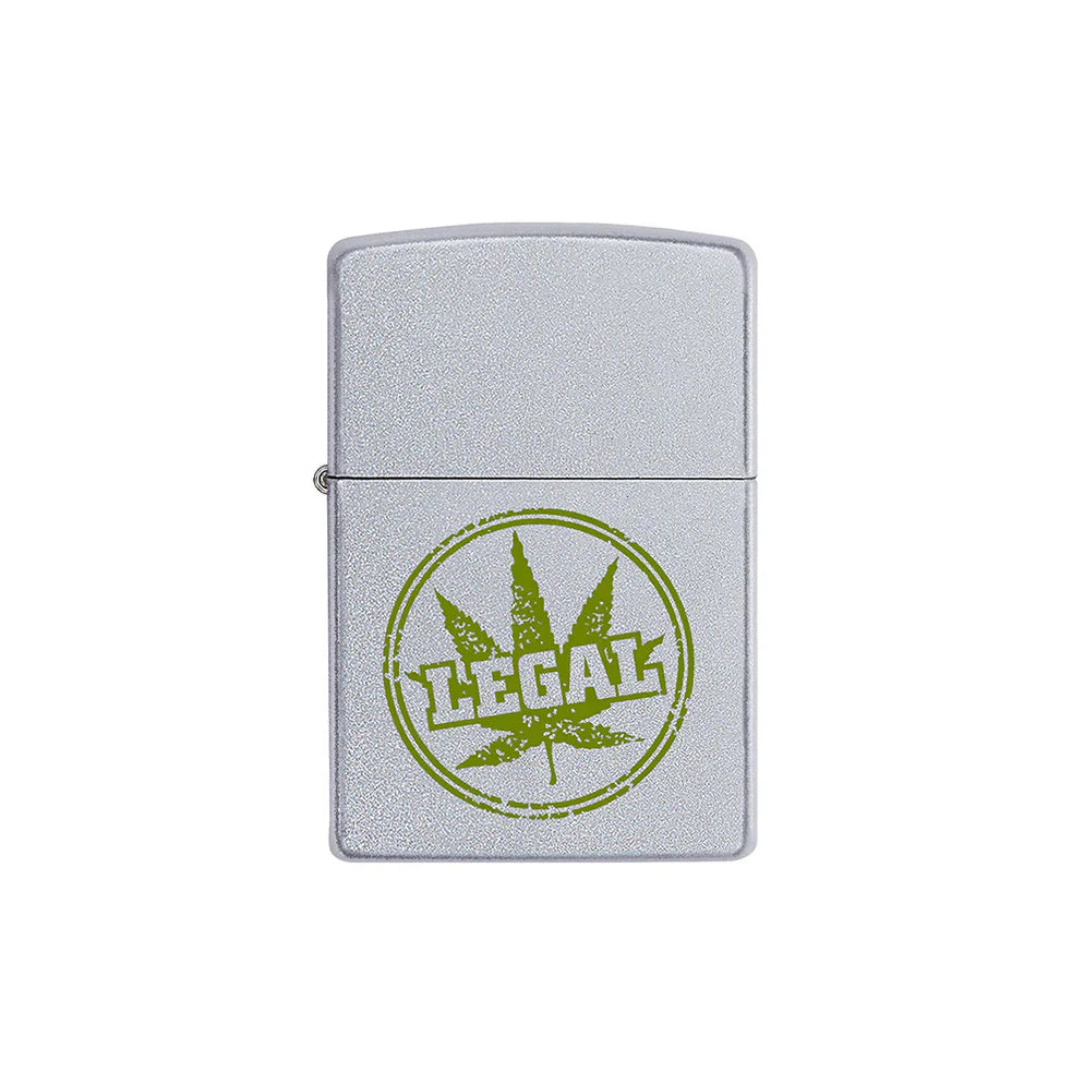 Zippo Lighter - Legal Leaf Stamp