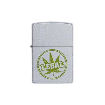 Zippo Lighter - Legal Leaf Stamp