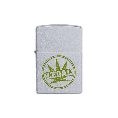 Zippo Lighter - Legal Leaf Stamp