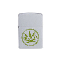 Zippo Lighter - Legal Leaf Stamp