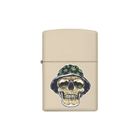 Zippo Lighter - Leaf Cannabis Skull
