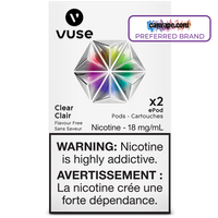 Vuse - Dosettes de remplacement ePod transparentes (sans saveur) [Disponibles Voir description]