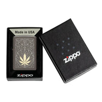 Zippo Lighter - Cannabis Prism Leaf Design