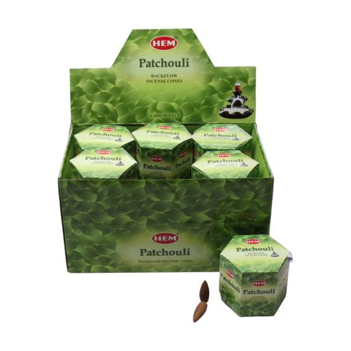 HEM Backflow Cones - Patchouli Backflow Incense 40 Cones