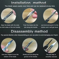 23-Piece Utility Knife Set with Carbon Steel Blades