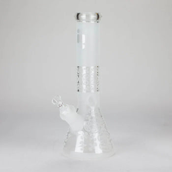 12" Frosted Glass Beaker Bong