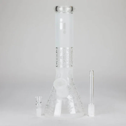 12" Frosted Glass Beaker Bong