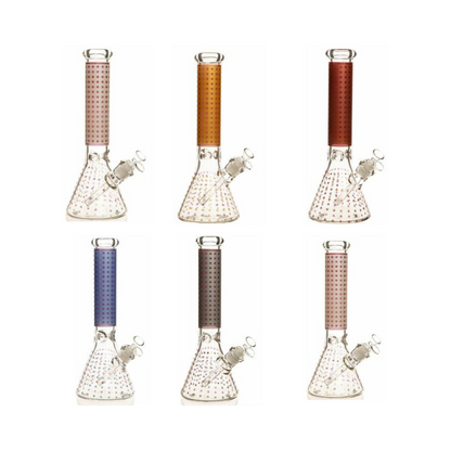 14" Luxury Dot/Shiny Dot Pattern 7mm Beaker Bong