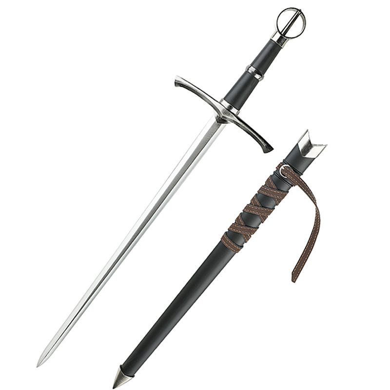 Defender - 23″ Medieval Style Back Circle Head Fantasy Sword