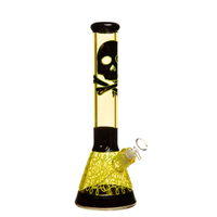 Bong en verre néon effrayant de 14 pouces et 7 mm