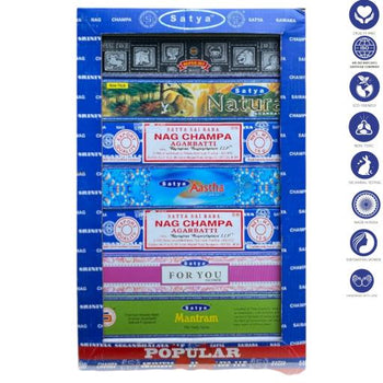 Satya - 7x 15g Popular Series Incense Sticks