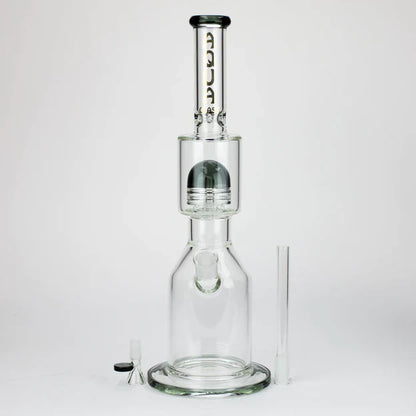 17" AQUA Glass showerhead percolator glass water bong