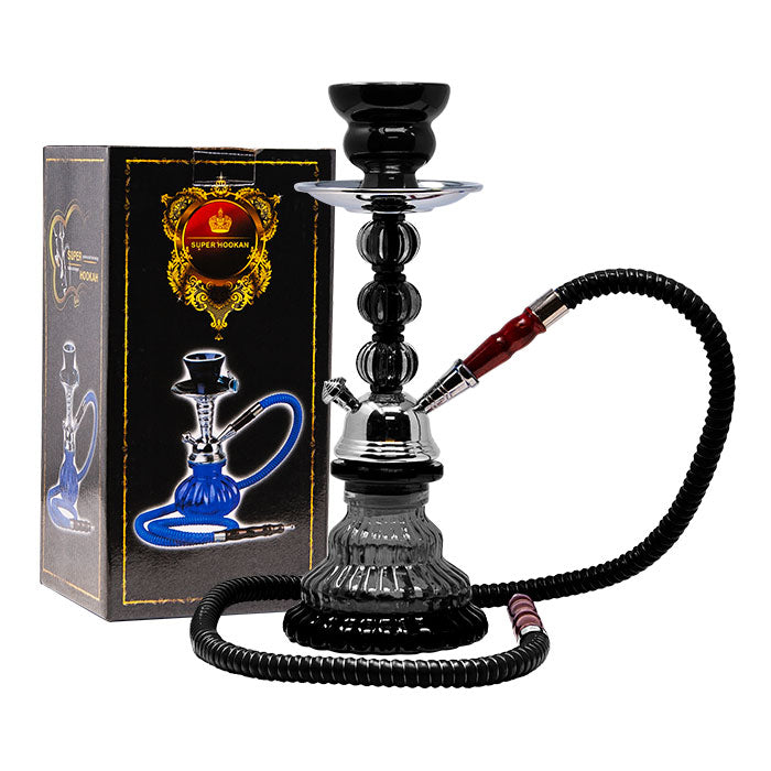 Black Pyramid 12" Glass Hookah