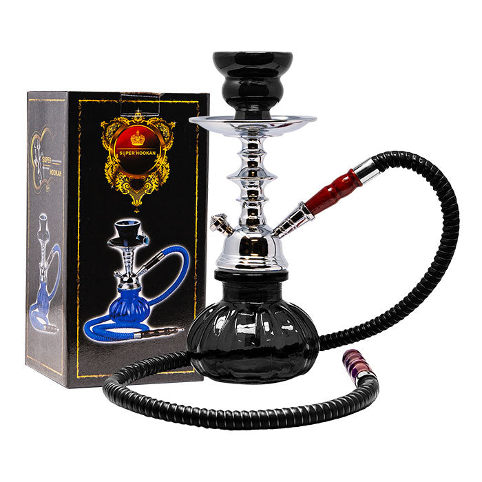 Black Pumpkin 11" Glass Hookah