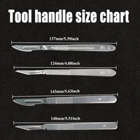 Carbon Steel Knife Set With No. 4 Handle