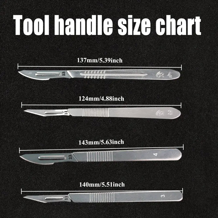 Carbon Steel Knife Set With No. 4 Handle