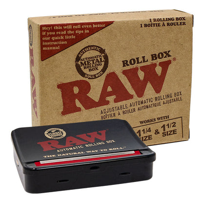 Raw Black Adjustable Automatic Rolling Box 79mm 1 1/4 and 1 1/2