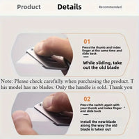 Rosewood Stainless Steel Folding Handle - Blade Not Included