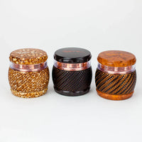 Genie 4 parts faux wood Herb grinder