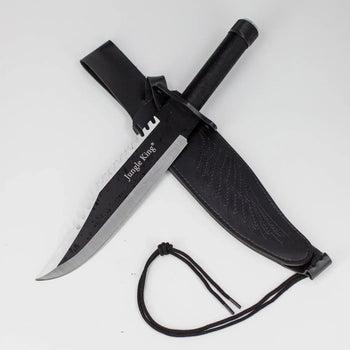 Jungle King - 15.25" Survival Fixed Blade Knife w/ Sheath