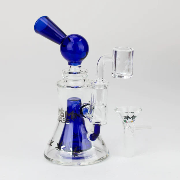 5.7" MGM Glass 2-in-1 bubbler with Logo [C2674]