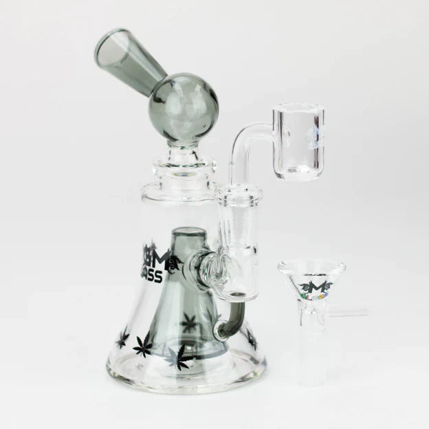 5.7" MGM Glass 2-in-1 bubbler with Logo [C2674]