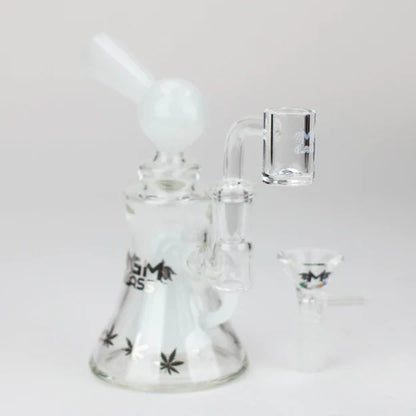 5.7" MGM Glass 2-in-1 bubbler with Logo [C2674]