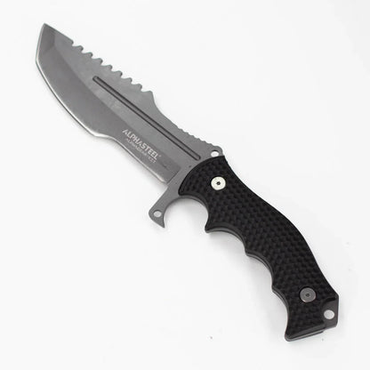 ALPHASTEEL - 11" Full Tang Fixed Blade Hunting Knife